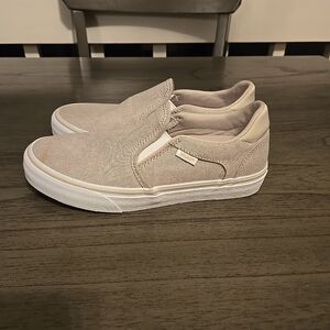 Vans Women's Slip-On Shoes - Beige